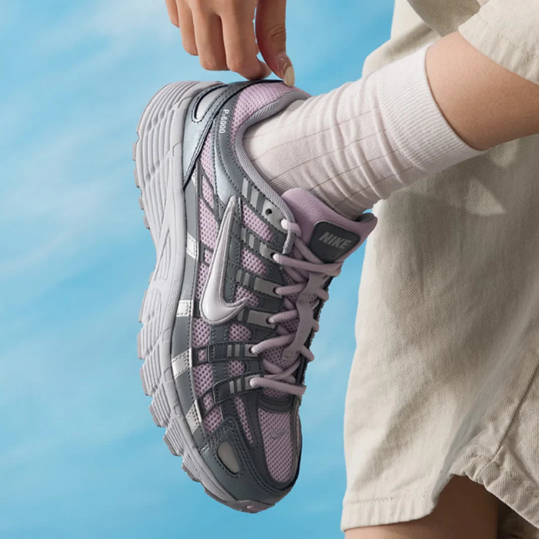 Nike's New Durable, Wear-Resistant, Cushioning, and Rebounding Everyday P-6000 Series Comfortable and Lightweight Low-Top Sports Running Shoes HV5064-500