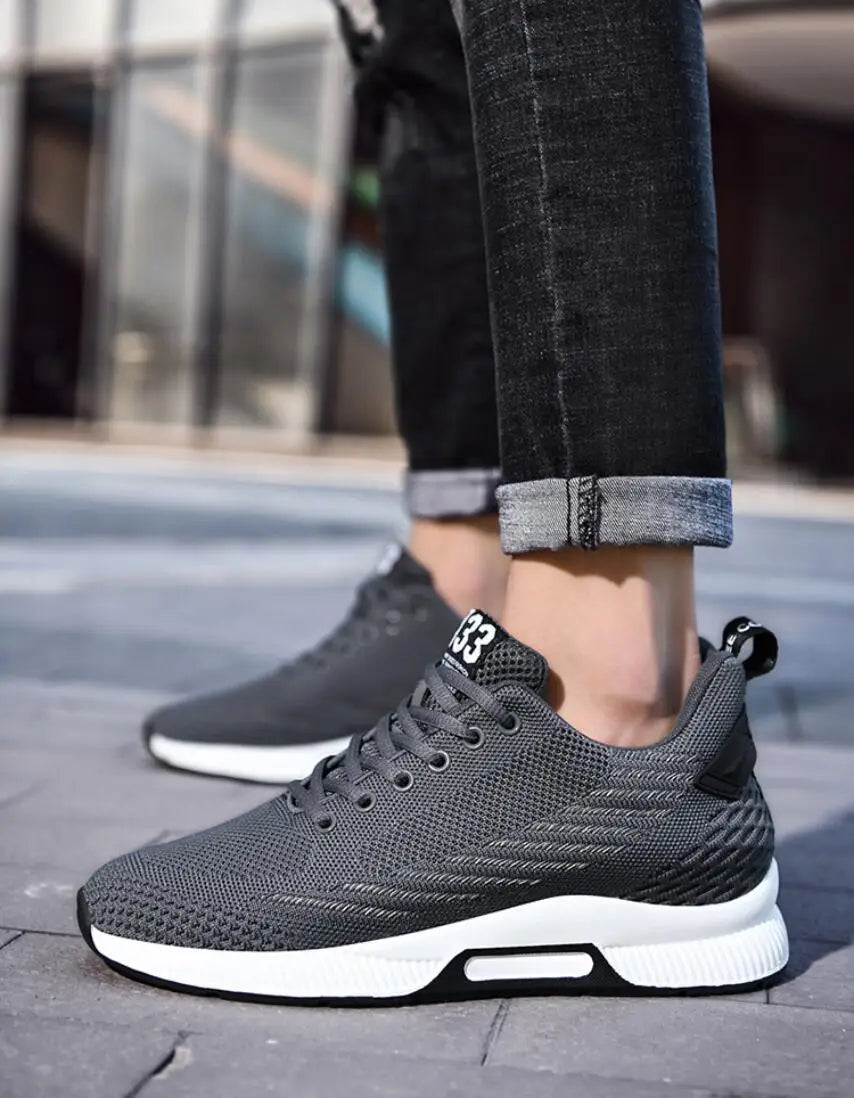 Nouvelles baskets pour homme, chaussures rehaussantes, semelles intérieures de 8 cm, respirantes en maille, chaussures de sport pour augmenter la taille