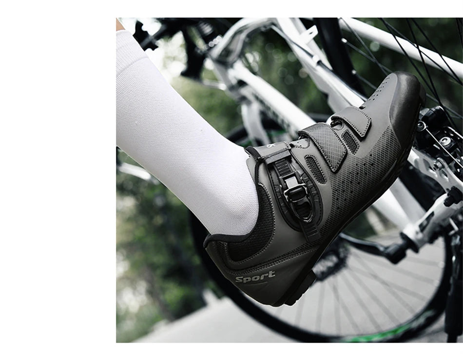 Pantofi de ciclism pentru bărbați fără crampoane, pantofi MTB pentru pedale plate, pantofi de viteză din cauciuc antiderapant pentru biciclete de șosea, adidași de curse pentru femei pentru biciclete montane