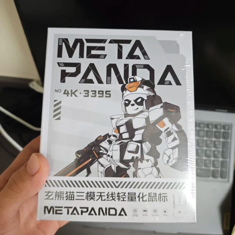 Mouse wireless Metaphyuni Metapanda P1 Pro Max Paw3395L, latență redusă, ușor, pentru e-sports și gaming, ergonomic, cadou pentru gamer PC