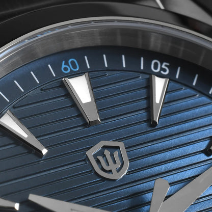 Ceas Watchdives WD0006, mecanism VH31 cu secundar fluid, sticlă de safir bombată, strat luminescent BGW9, rezistent la apă până la 10 bari, 38 mm, stil vintage