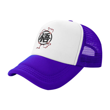 Dragon Ball Kid Buu Trucker Cap Unisex Hats Sun Caps Trucker Cap Adjustable Polyester Mesh Baseball Cap Summer