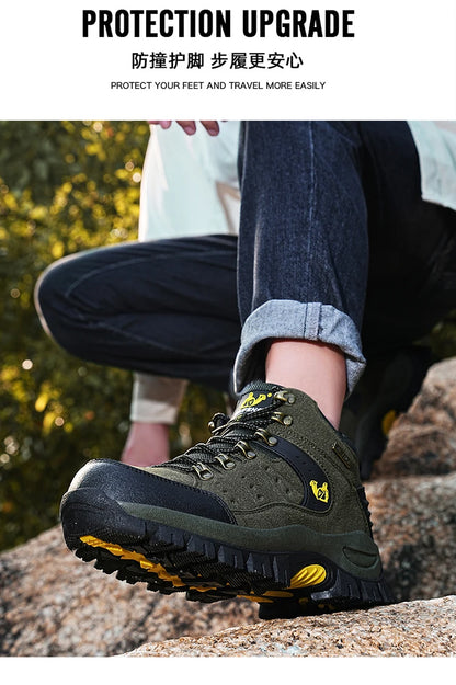 Outdoor-trekkingschoenen herfst/winter heren waterdichte wandelschoenen bergschoenen echt leer bosjacht tactische schoenen