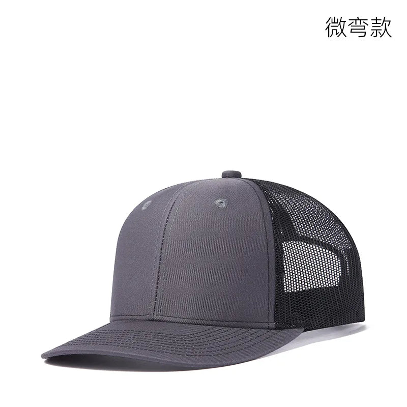 High Quality Mesh Baseball Cap Women Men Summer Cotton Breathable Sunhat Unisex Adjustable Snapback Trucker Hats Male Female