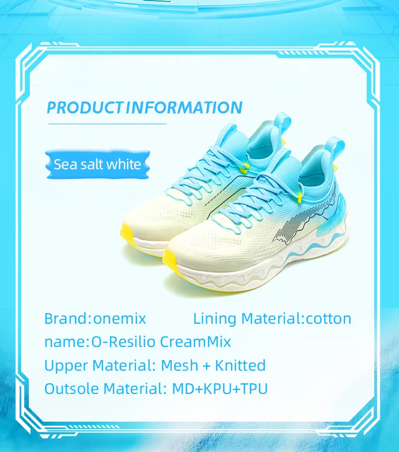 ONEMIX 2024 New Style Color O-Resilio CreamMix Road Running Shoes for Man Lightweight Cushioning Men Training Outdoor Sneakers