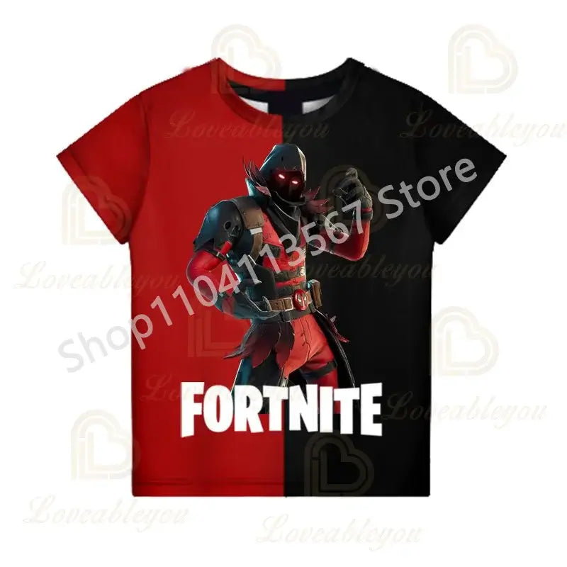 2PCS Suits F-Fortnite Victory 3D T-shirt Shorts Kids Tops Girls Boys Battle Royale Clothes Harajuku Tees Hero Children T-Shirt