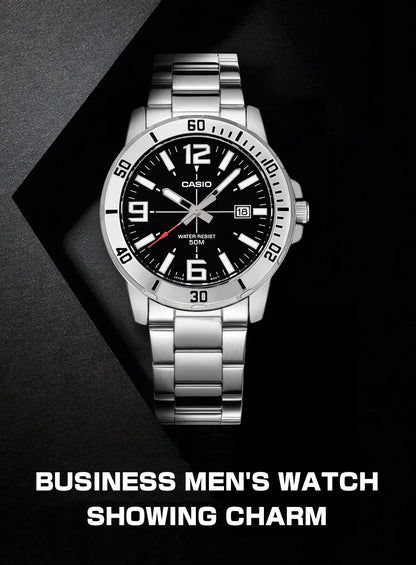 Casio Watch For Men Stainless Steel Bracelet Business styles  relogio masculino MTP-VD01D