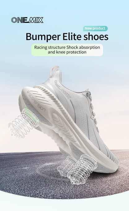 ONEMIX New Top Cushioning Running Shoes for Men Athletic Training Sport Shoes Outdoor Non-Slip Wear-Resistant Sneakers for Men