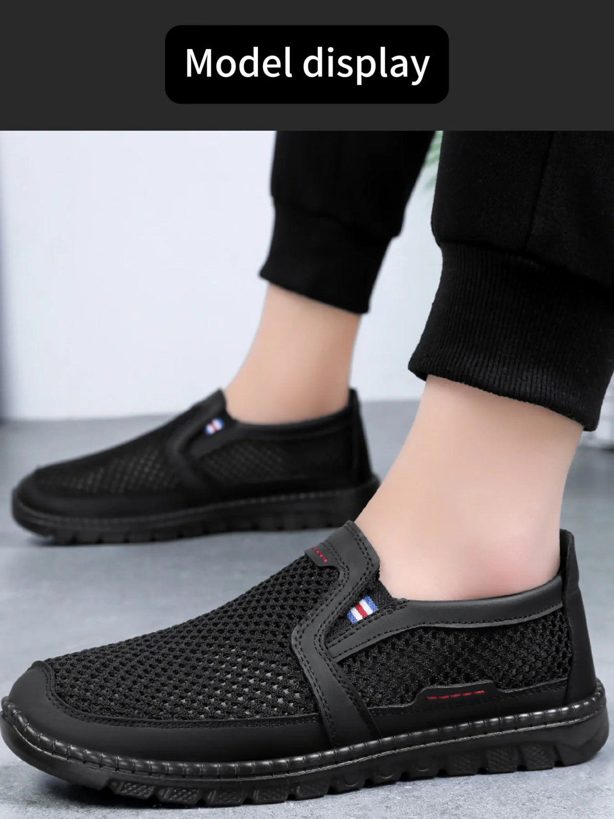 Zapatillas deportivas para hombre. Orificios de ventilación multifacéticos, que eliminan el olor sin cubrir los pies. Zapatillas deportivas informales. Zapatillas de diseño.