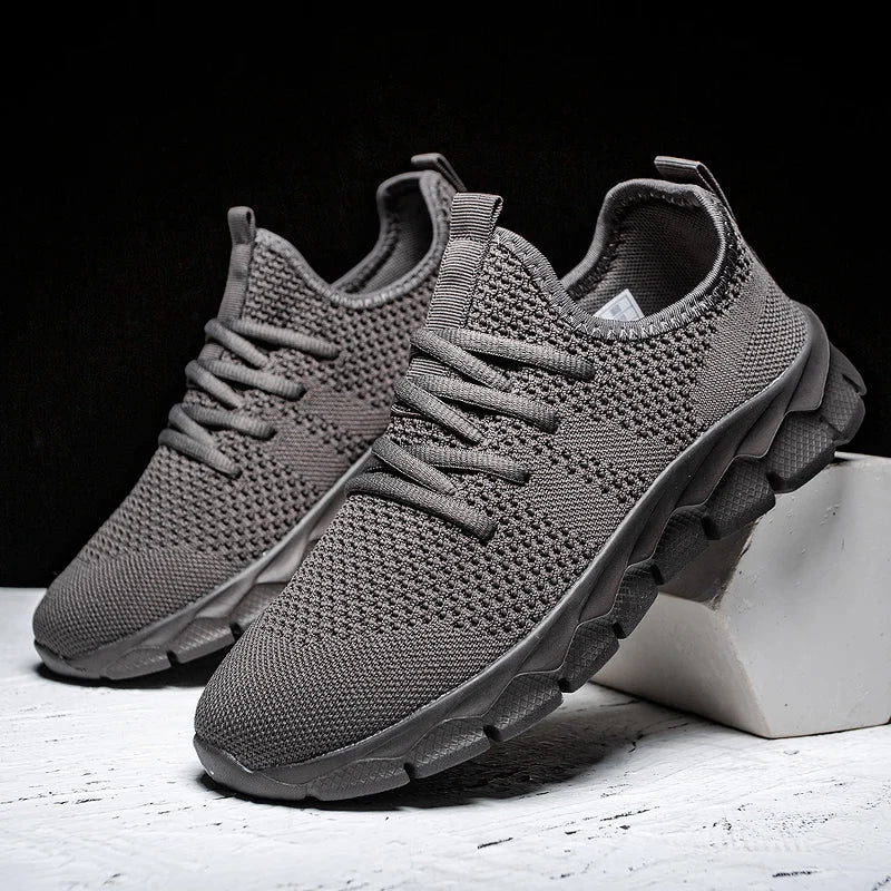 Zapatillas deportivas para hombre, ligeras y transpirables, para correr, para todas las estaciones, tallas grandes, clásicas, informales, deportivas, con suela gruesa, para caminar