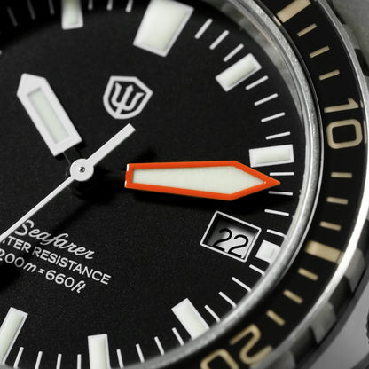 Watchdives WD0017 41mm Men Watch Ronda 515 VH31 Sweep Second Quartz Watches Sapphire Crystal 200M Waterproof Stainless Steel