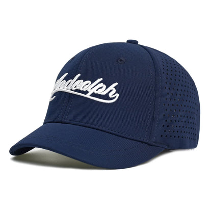 Baseballcap mit kurzem Mesh-Schirm, hinten geschlossen, für Damen und Herren, atmungsaktiv, Snapback-Cap, anliegender Dad Hat, verstellbar, einfarbig, im Trucker-Stil