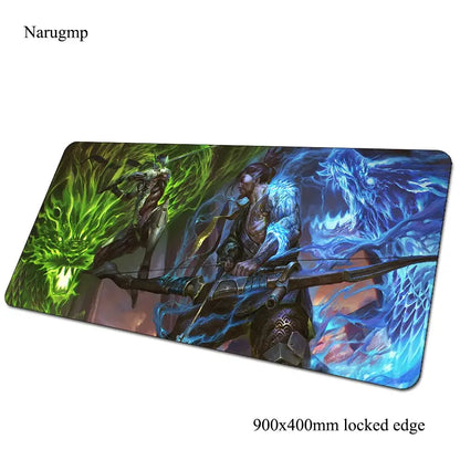 Tappetino mouse Overwatch regalo di compleanno, tappetino per computer 900x400x3mm, mousepad gaming grande, tappetino per mouse e tastiera per giochi PC gamer da scrivania