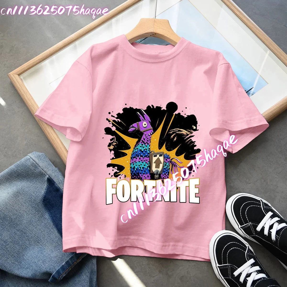 Fortnites Series Summer Child Clothing Hot Game Boys Girls T-Shirt Cartoon Print Kids Short Sleeve Tops Funny Birthday Gifts