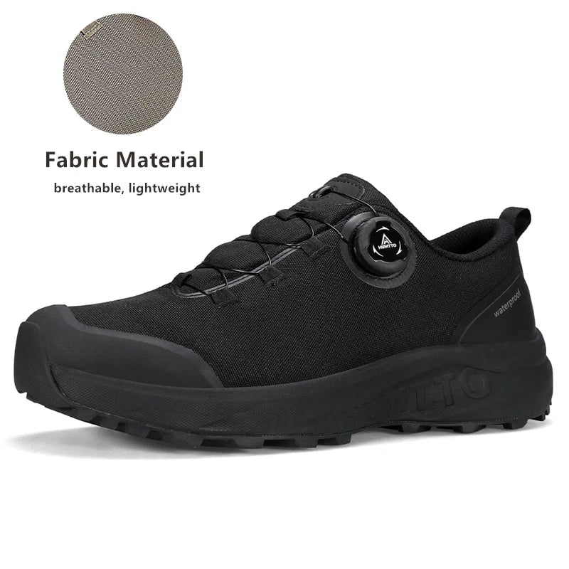 Pantofi din piele HUMTTO pentru bărbați, pentru iarnă, camping și activități în aer liber, pantofi sport pentru bărbați, bocanci de trekking respirabili, adidași antiderapanti pentru drumeții
