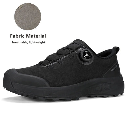 Pantofi din piele HUMTTO pentru bărbați, pentru iarnă, camping și activități în aer liber, pantofi sport pentru bărbați, bocanci de trekking respirabili, adidași antiderapanti pentru drumeții