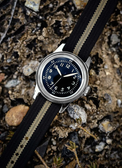 RDUNAE RA05 Vintage Military Watch 2035 Movement Quartz K1 Mineral Glass Crystal Stainless Steel Luminous Waterproof Men's Watches