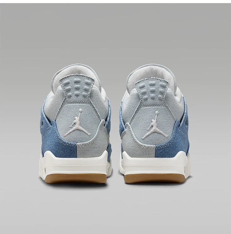 Nike Original JORDAN Damen-Basketballschuhe aus Denim mit Luftpolster-Stoßdämpfung, mittelhoher Schaft, IB6716-100