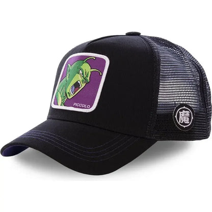 Dragon Ball Son Goku-baseballkasket til mænd, sommerkasket til rejser, broderet hiphop-solskærm, justerbar trucker-meshkasket