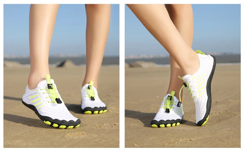 Uomo Donna Scarpe da acqua Scarpe acquatiche Scarpe drenanti Sport da spiaggia Sandali da nuoto Asciugatura rapida Canottaggio A piedi nudi Immersioni Pesca Surf Sneakers