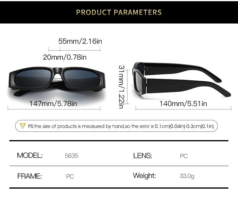 Hiphop Style Narrow Frame Black Sunglasses Men's Retro Effortless Orange Sunglasses UV400