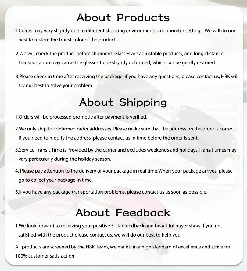 HBK Frameless Metal Sunglasses Men Wave Cutting Sun Glasses for Women Travel Shopping Shades Eyeglass UV400 Summer Style
