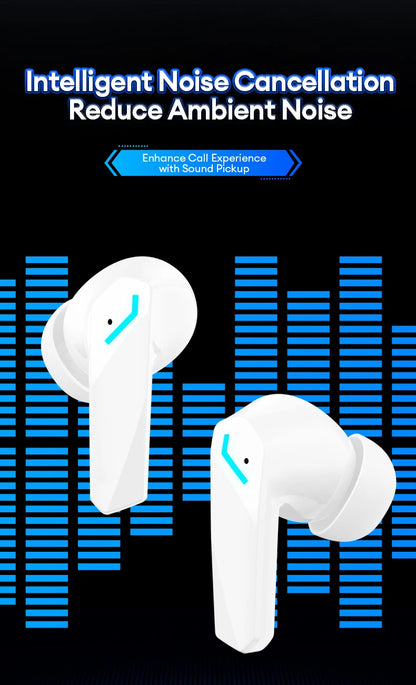 Auriculares sem fios Lenovo GM2 Pro TWS Bluetooth 5.3 – Auriculares HD com controlo tátil e microfone, auscultadores desportivos à prova de água