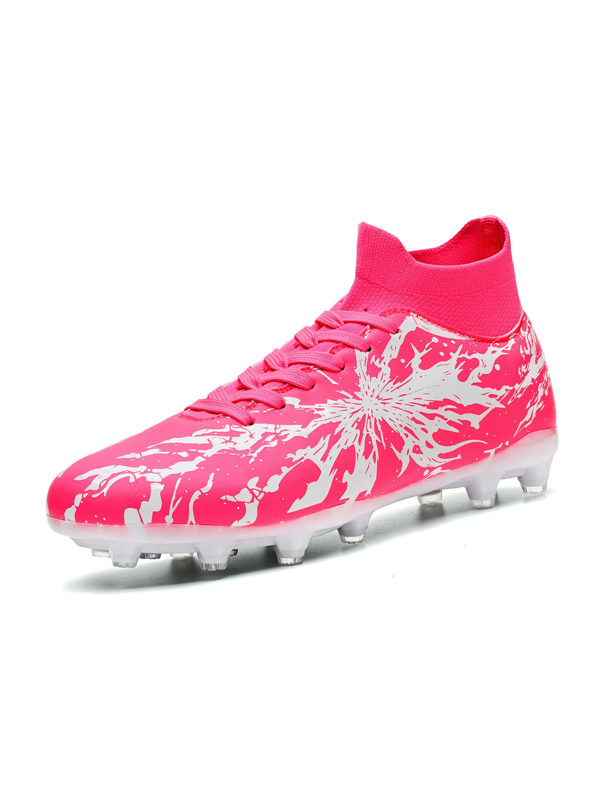 Chaussures de football pour adultes, crampons AG FG, légères, antidérapantes, avec longues pointes, résistantes à l'usure, pour terrain de gazon extérieur.