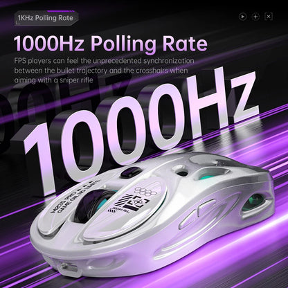 Kabellose 2.4G Tri-Mode RGB Gaming-Maus mit leichtem Hohl-Design, Chroma-Beleuchtung, kabelgebunden, Bluetooth, E-Sports-Maus-Controller