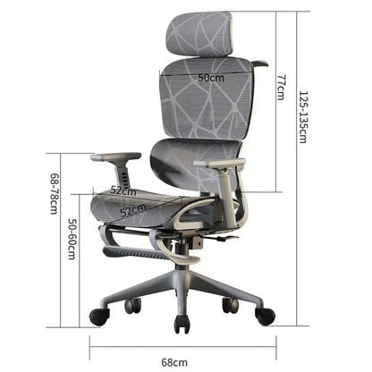 Electronic Gaming Computer Chair Adjustable Ergonomic Seat Back Support, Free Delivery Office Chair Wheelchair Furniture