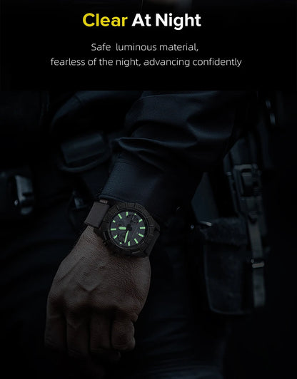 NORTH EDGE 2025 BLAZE Men's Watches Solar Power 316 stainless steel Case Quartz Watch For Men Pilot Waterproof 50M Stopwatch