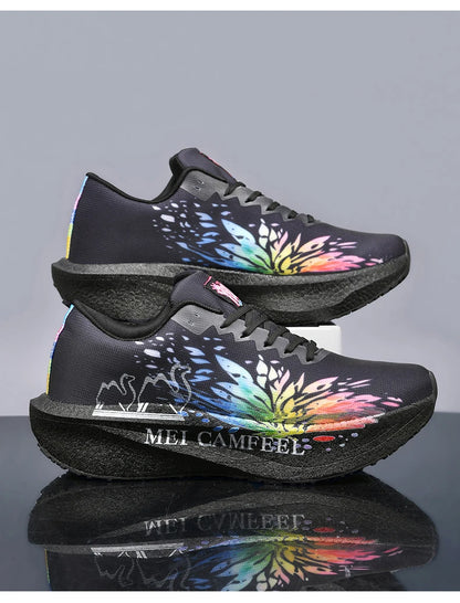 Scarpe da running 2026 con nuovo motivo Eagle, piastra in carbonio, scarpe sportive da maratona ultraleggere, traspiranti e ammortizzate per allenamento di corsa