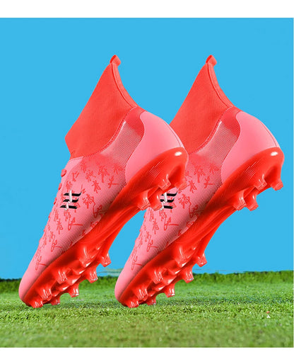 Nouvelles bottes de Football hommes chaussures de Football crampons chaussure de Football professionnelle hauts pointes antidérapantes pour grands garçons large baskets d'entraînement