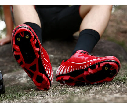 New Men’s and Women’s Bicycle Shoes Outdoor Cycling Shoes with Three Functional Soles Professional Training Shoes