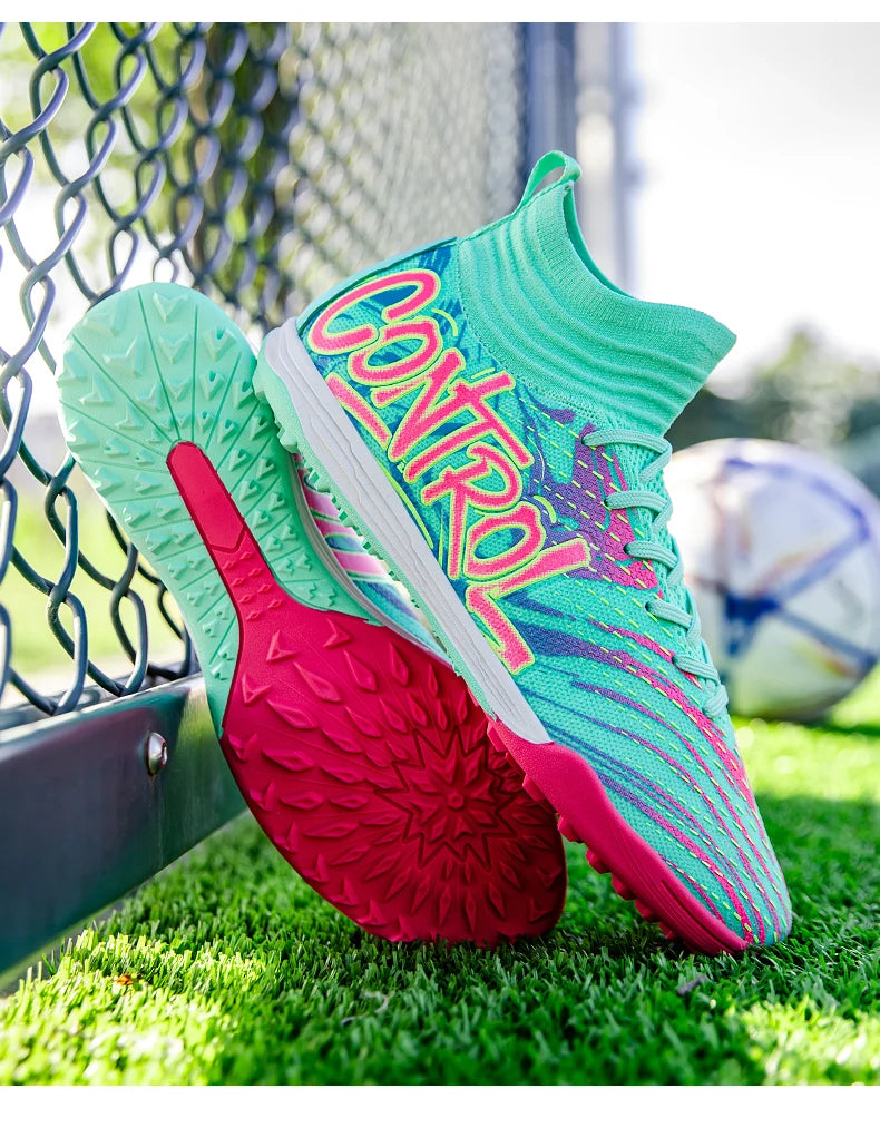 Uomo Donna Scarpe da calcio Scarpe da calcio per esterni Scarpe da calcio antiscivolo per campi da calcio Scarpe da futsal ultraleggere Scarpe da calcio con tacchetti TF/FG