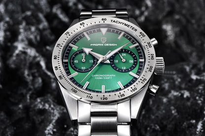 2026 New PAGANI DESIGN Retro Men's Watches Moon Quartz Watch For Men Speed Sports Chronograph AR Sapphire VK64 Clock