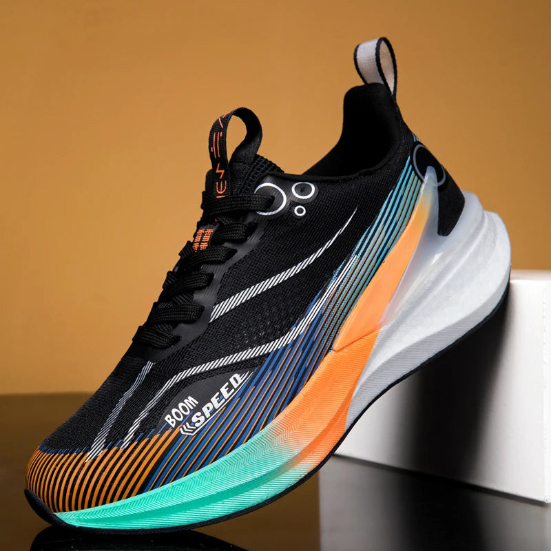 Men's Carbon Board Running Shoes Marathon Long-Distance Running Sports Shoes Support Stable Casual Women's Breathable Running Shoes