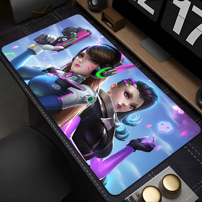 Mouse Pad PC Overwatch Sombra Sexy Mousepad Laptop Purple Kawaii Anime Girl Keyboard Pad Gaming Accessories Gamer Desk Mouse Mat