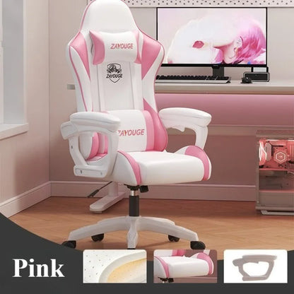 Ergonomic Office Chair with Back Support, Adjustable Height Swivel Gaming Chair with Armrests, Computer Desk Chair for Home Office & Work