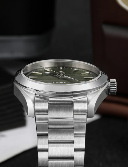 San Martin 38mm Chronometer Men's Watch SN0113W V2 ST2130 Automatic Movement Sapphire BGW9 Luminous Waterproof 100m Watch