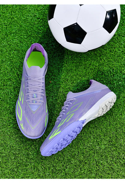 Nuove scarpe da calcio da uomo di alta qualità, tacchetti, scarpe da football, sneakers bestseller indoor per futsal, antiscivolo, da partita su erba, alte, outdoor