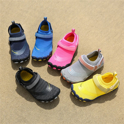 Kids Aqua Shoes Summer Beach Five Fingers Barefoot Water Shoes Swimming Lightweight Non-slip Seaside River Children Sneakers