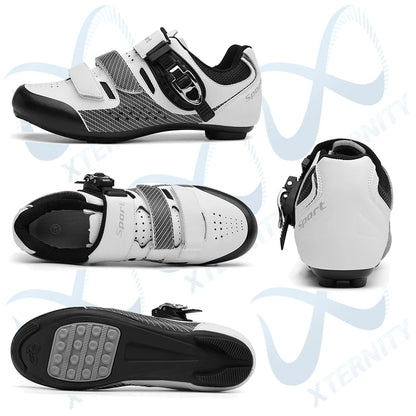 Pantofi de ciclism pentru bărbați fără crampoane, pantofi MTB pentru pedale plate, pantofi de viteză din cauciuc antiderapant pentru biciclete de șosea, adidași de curse pentru femei pentru biciclete montane