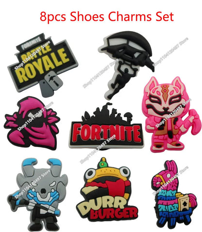 Fortnite Anime Games Figure Model PVC Dolls 8pcs/set Figure Toys Trooper Figurine Anime Collection Kids Fans Birthday Xmas Gifts