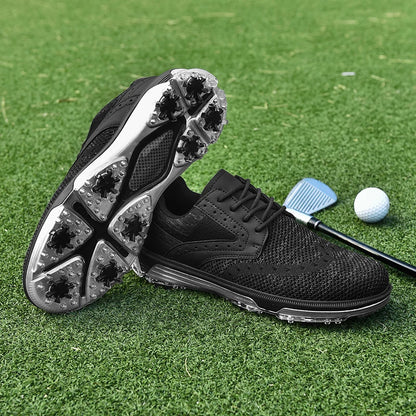 LiXingMing golfski čevlji za moške, sivi, velike velikosti do 48#, zračni čevlji s špicami, športni čevlji za golf, čevlji za trening za najstnike, čevlji za trenerje golfa