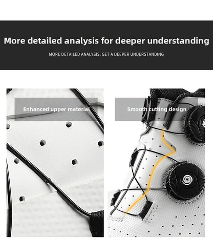 Competition Cycling Sports Shoes Road Bicycle Shoes Unisex Breathable Sports Cycling Shoes Self-locking Racing Bicycle Shoes