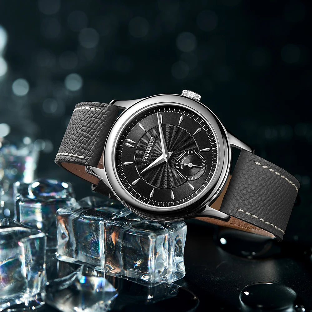 FARASUTE Luxury Mechanical Watch 316L Stainless Steel Case Hangzhou Customized Movement Small Second Hand Dial Men's Watch Gift