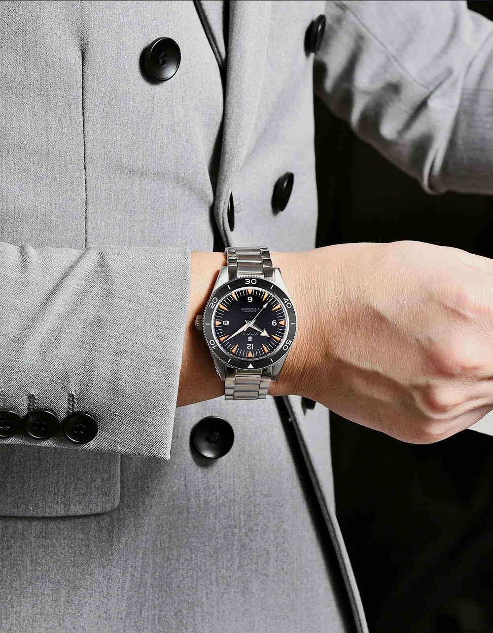 Montre de luxe pour homme Corgeut, étanche à 100 m, lunette en céramique, 41 mm, verre saphir, mouvement mécanique automatique Miyota, style montre de plongée