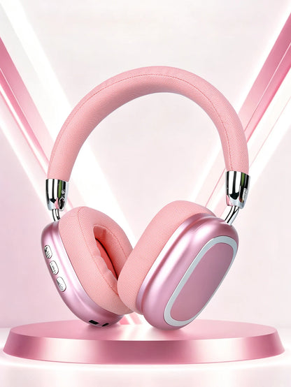 Casque sans fil circumaural, puce Jerry 5.3, longue autonomie, casque sans fil pour bureau et musique, casque de jeu sans fil
