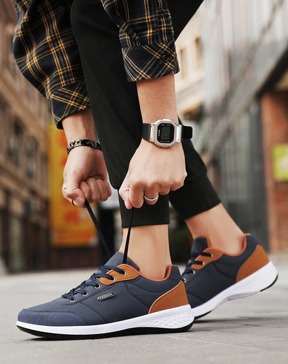 Pantofi din piele pentru bărbați Balan – Adidași la modă, pantofi sport, adidași respirabili pentru bărbați, încălțăminte antiderapantă, pantofi de vacanță pentru bărbați